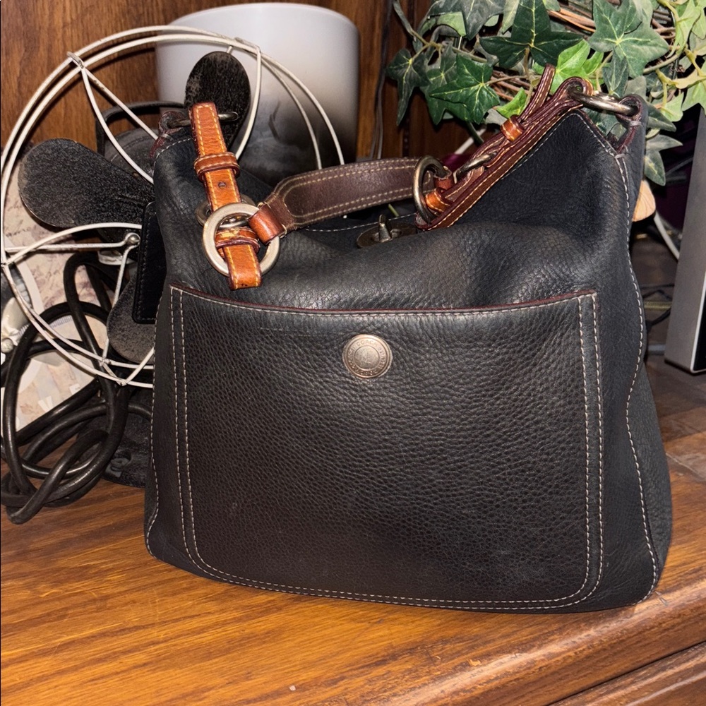 Coach Vintage Black Pebbled Leather Chelsea